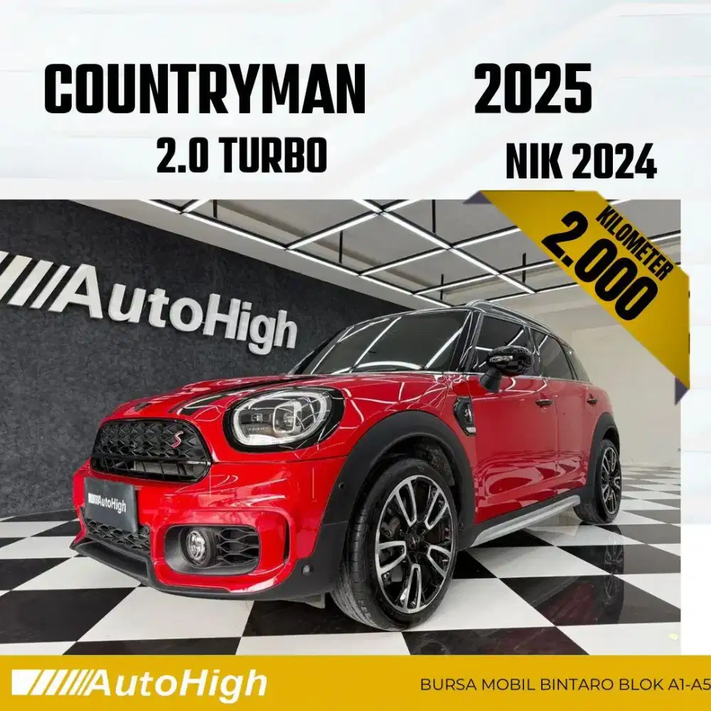 DP10% [Km2.000] Mini Cooper S Countryman 2024 Red Reg 2023 #AUTOHIGH
