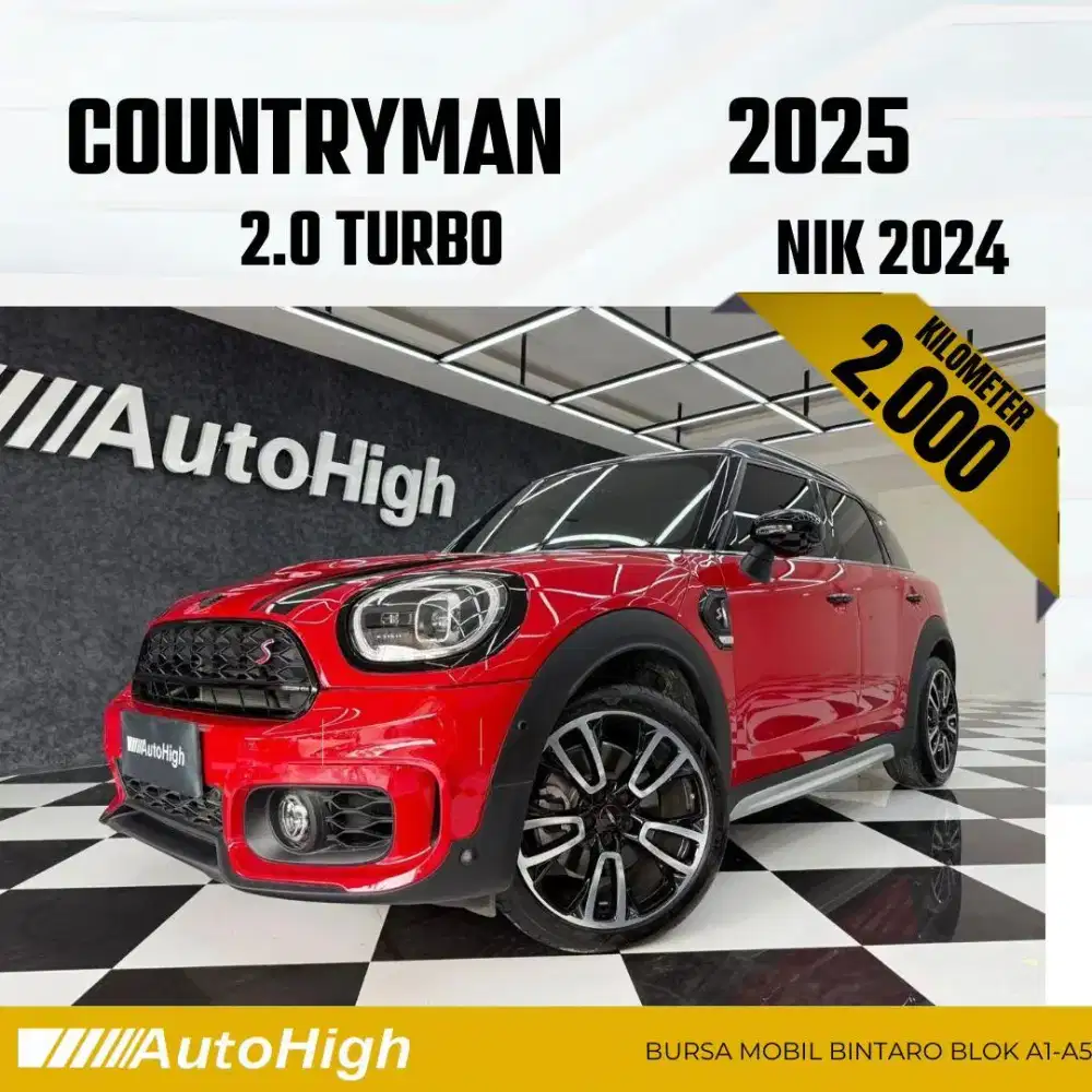 DP10% [Km2.000] Mini Cooper S Countryman 2024 Red Reg 2023 #AUTOHIGH