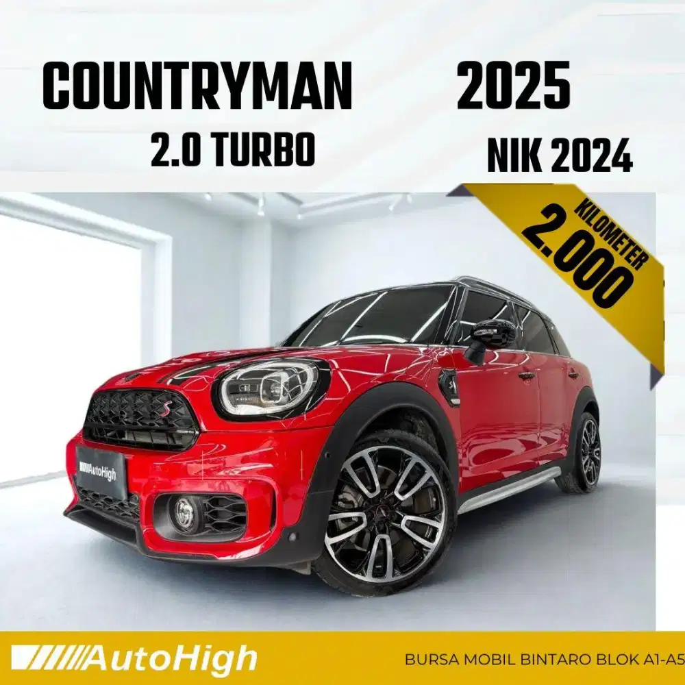 DP10% [Km2.000] Mini Cooper S Countryman 2024 Red Reg 2025 #AUTOHIGH