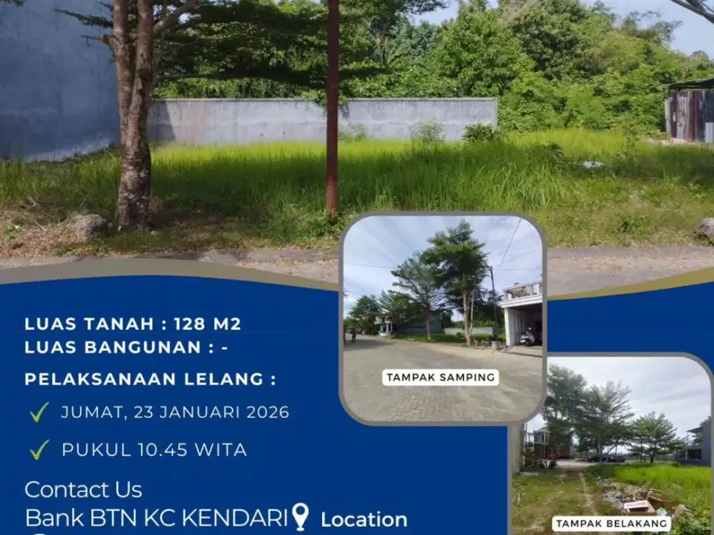 Dijual Sebidang tanah Kavling di Perum Green Anggoeya Resort BloK B No. 21