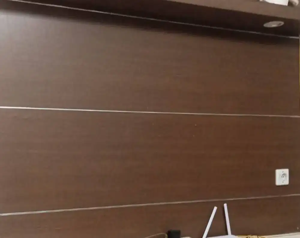 Dijual set backdrop tv dinding minimalis