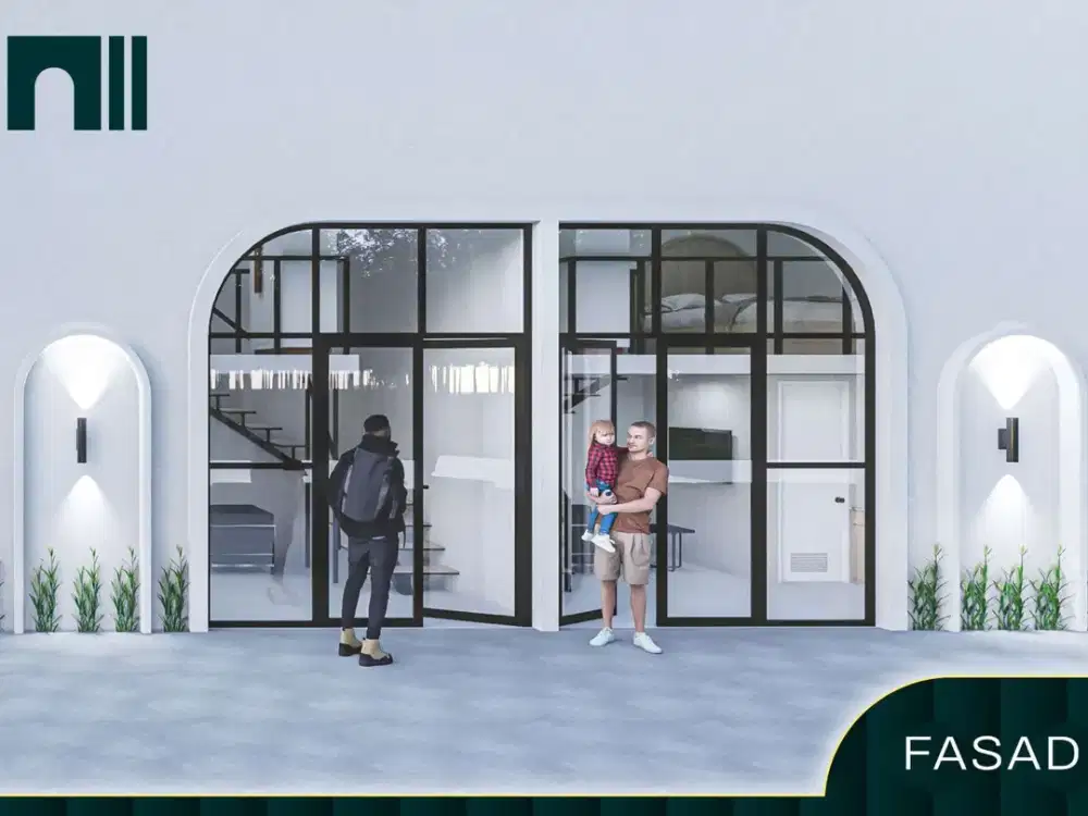 Villa favorite keluarga mewah 1/2 lantai lokasi di Central Sleman