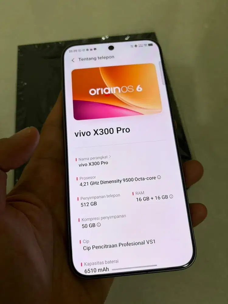 VIVO X300 PRO 16/512GB like new resemi