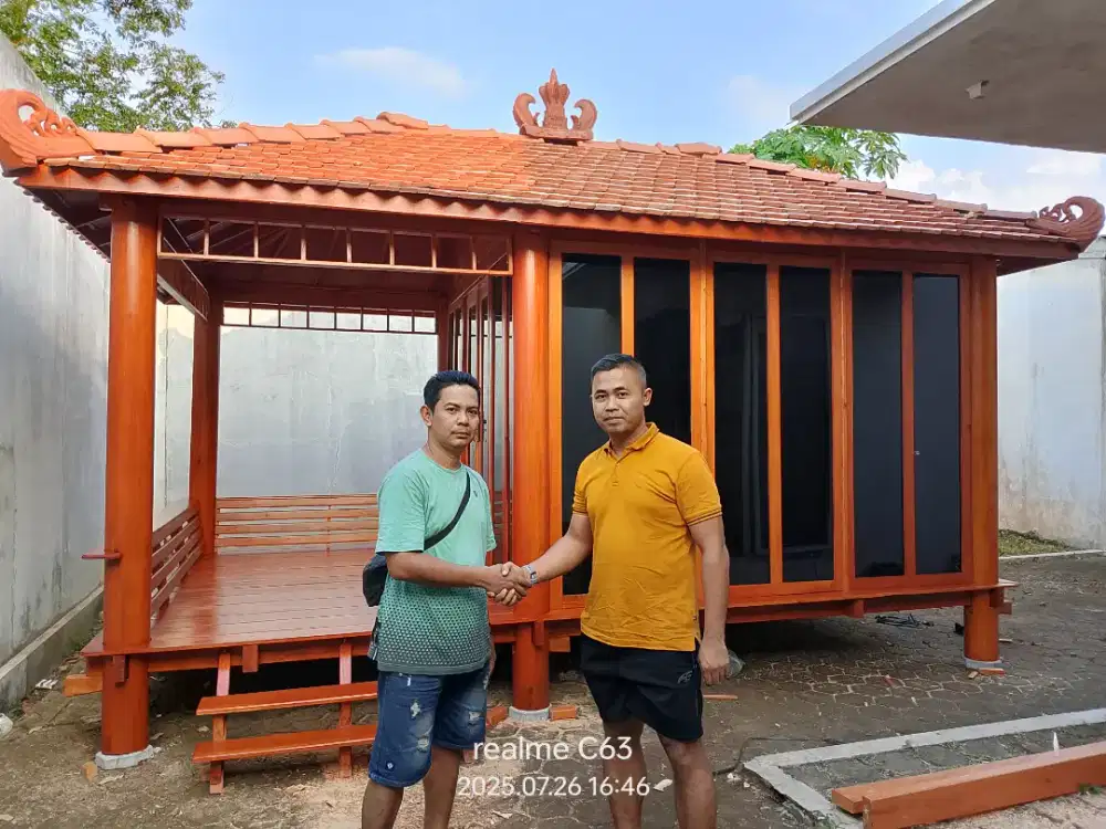 saung modern separo ruangan