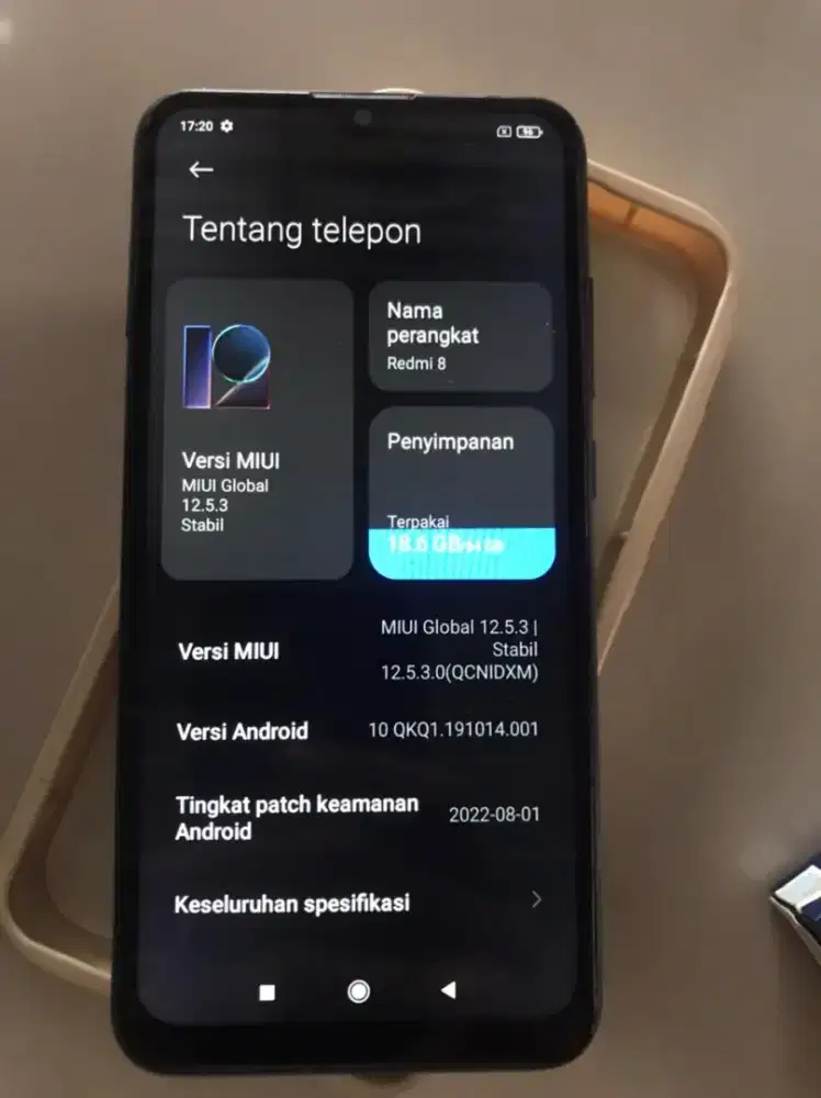 Redmi 8 4/64 Hp+charger+case
