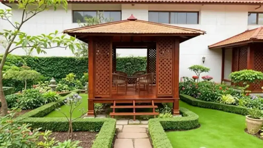 saung dan gazebo modern