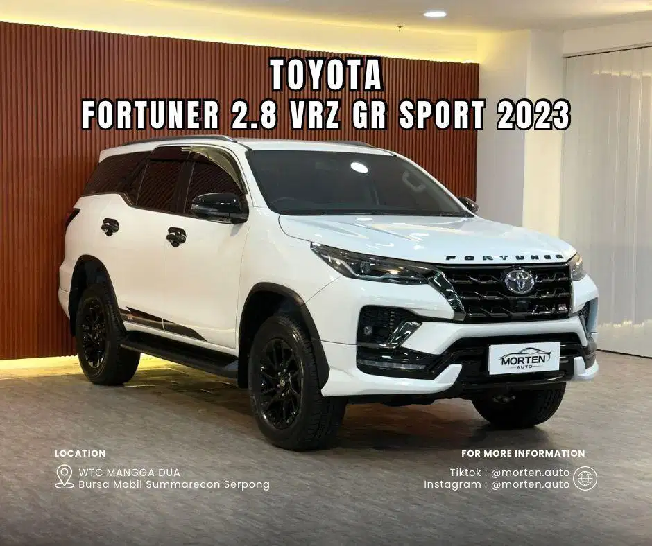 Toyota Fortuner 2.8 VRZ GR Sport 2023 Odo 9 Ribu Record Antik Garansi