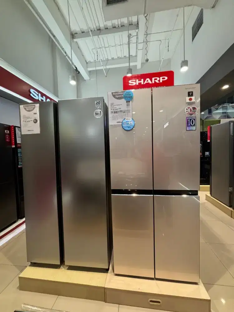 PROMO CREDIT KULKAS SHARP 4 PINTU BUNGA 0%