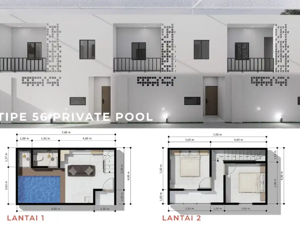 Villa Private Pool Eksklusif dengan konsep Investasi & Hunian Premium di Yogyakarta