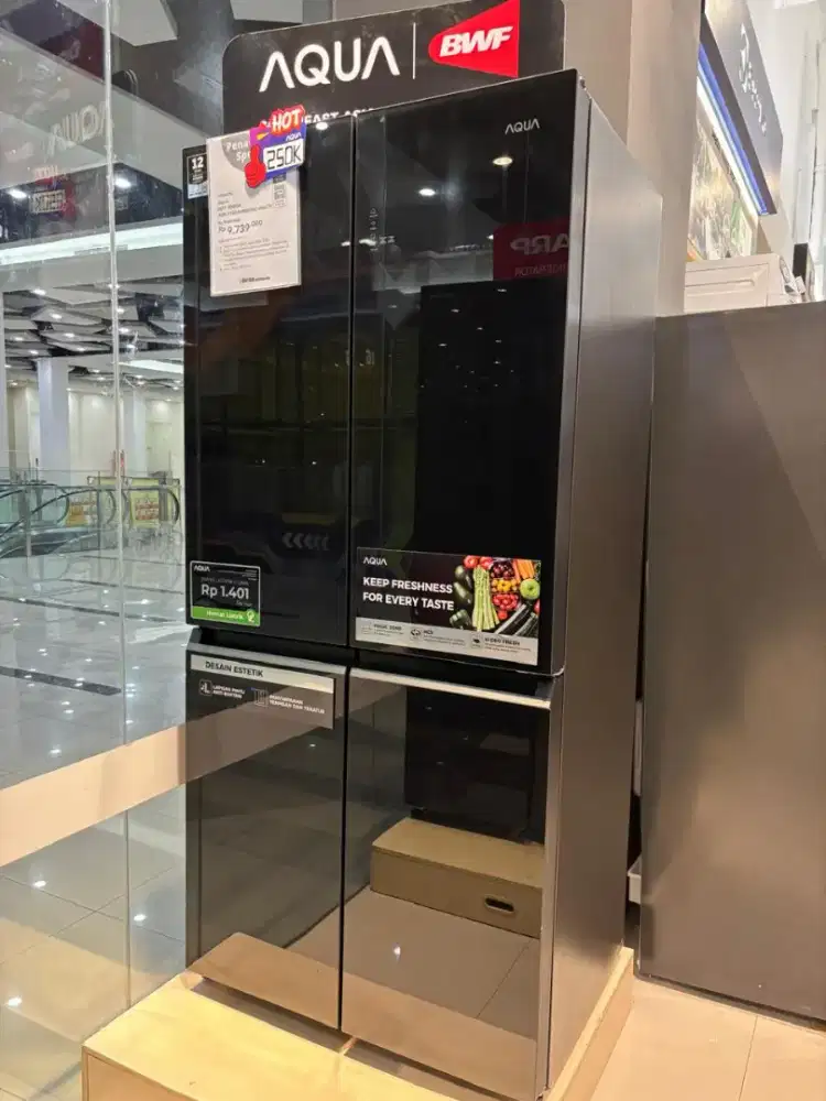 CREDIT KULKAS AQUA 4 PINTU NO DP