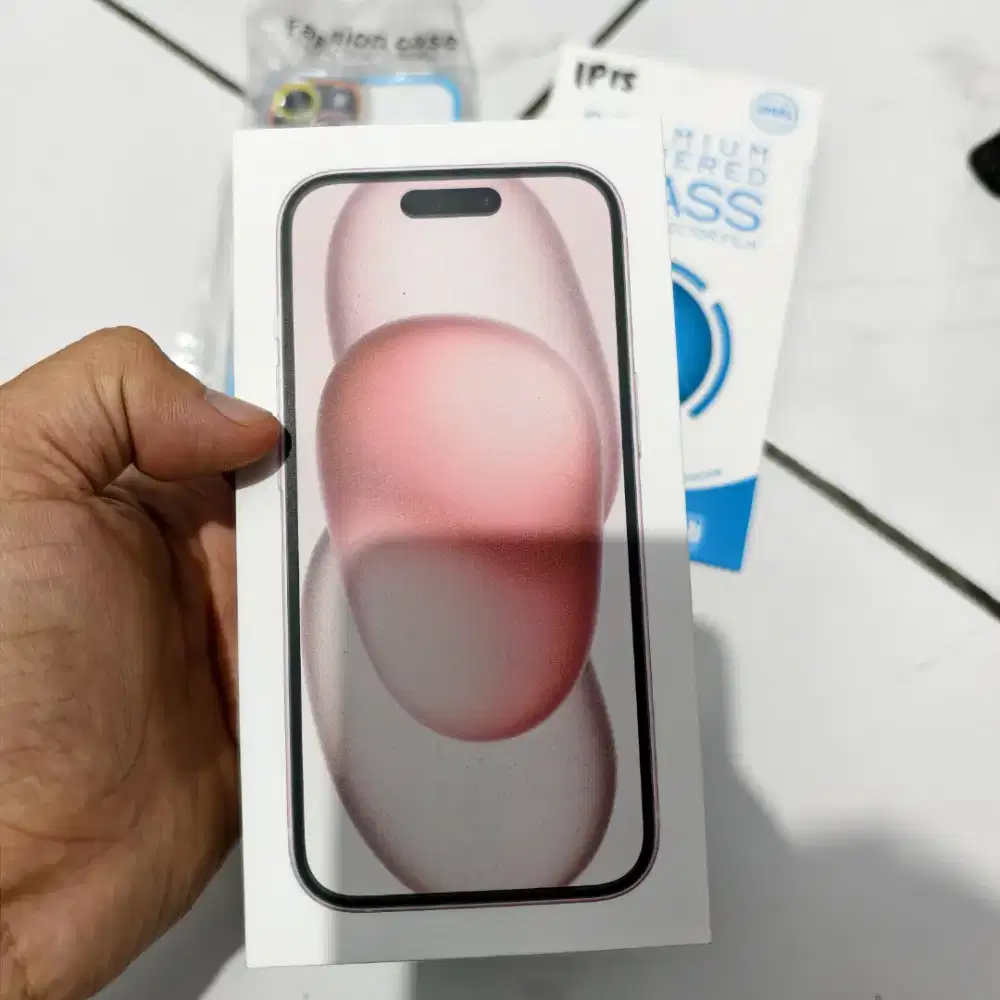 Iphone 15 pink 128gb new segel liat deskripsi