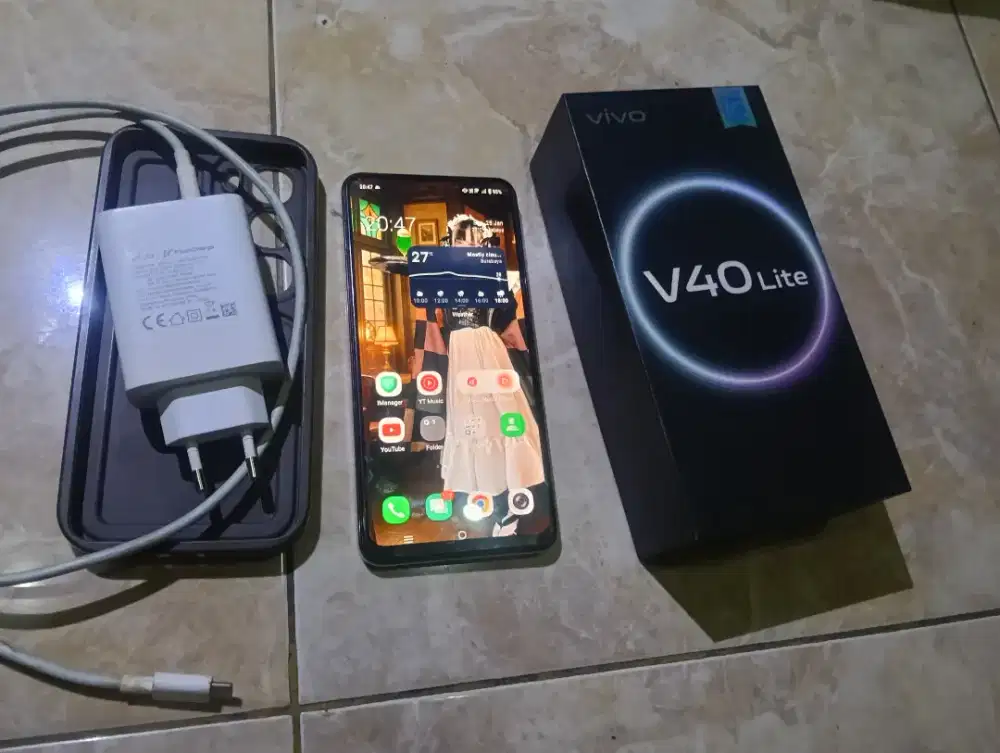 Vivo V40 lite 8/256 mulus lengkap normal