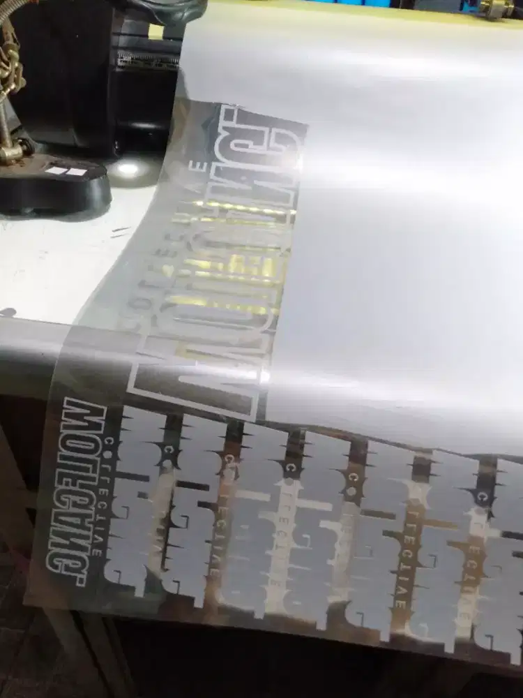 Sablon cutting polyflex dan stiker press express