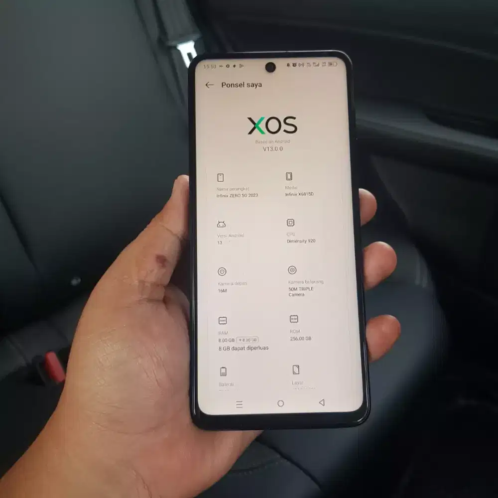 Infinix zero 5G 2023 ram 8/256