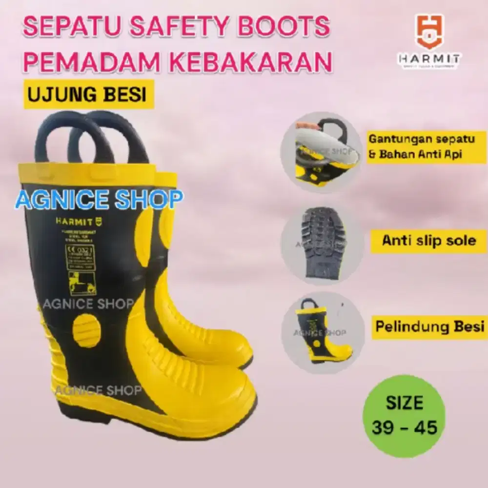 Sepatu Pemadam Kebakaran HARMIT - Fireman Boot