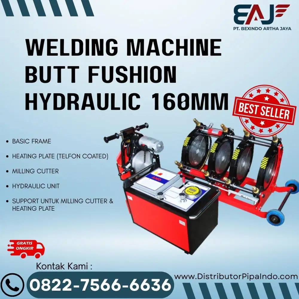Mesin Las Pipa HDPE Hydraulic 160mm