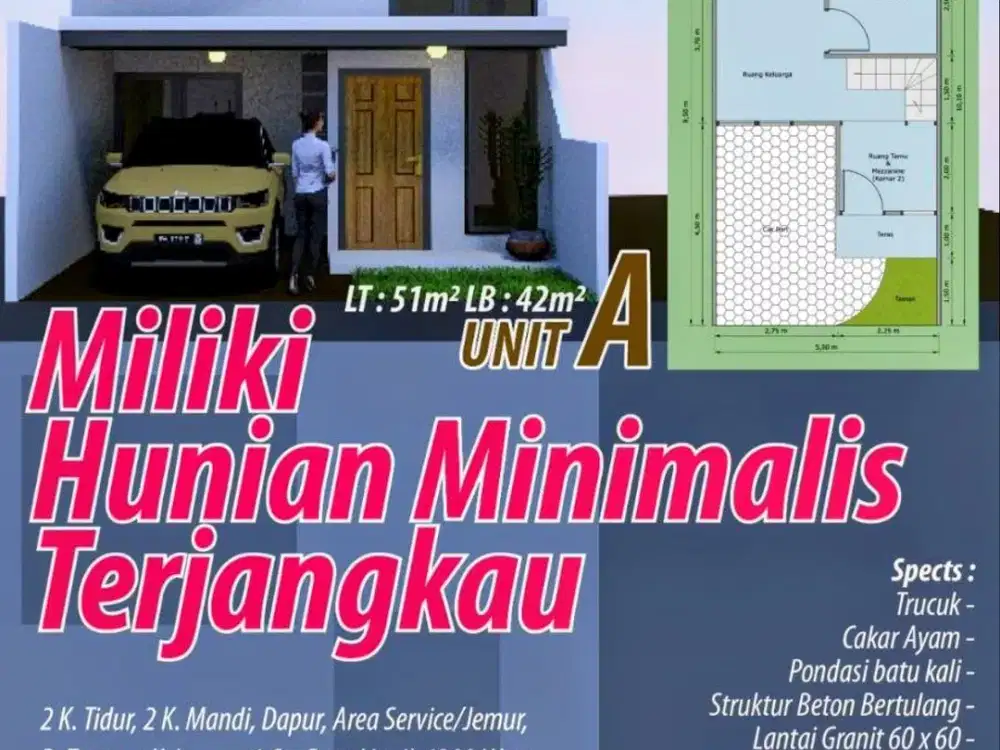 Rumah Nyaman  Strategis Ciracas Jakarta. Dekat LRT, jalan raya Ciracas