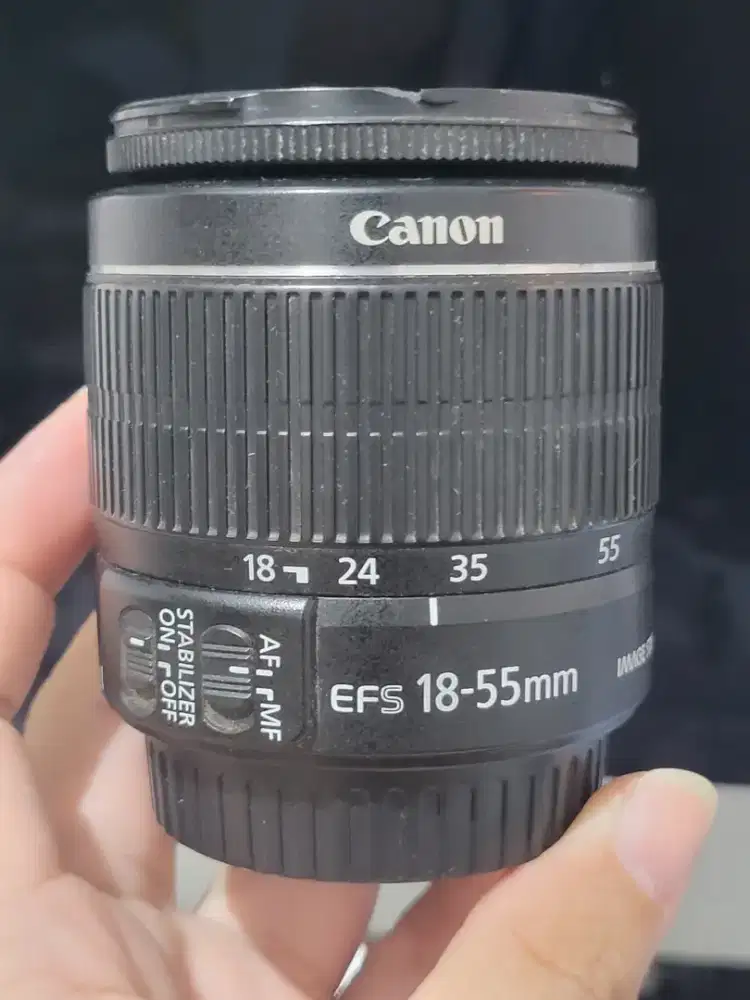 Lensa canon 18 55 mm zoom lens ef5