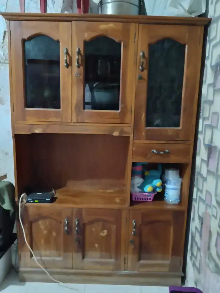 DIJUAL BUFET KAYU JATI ASLI