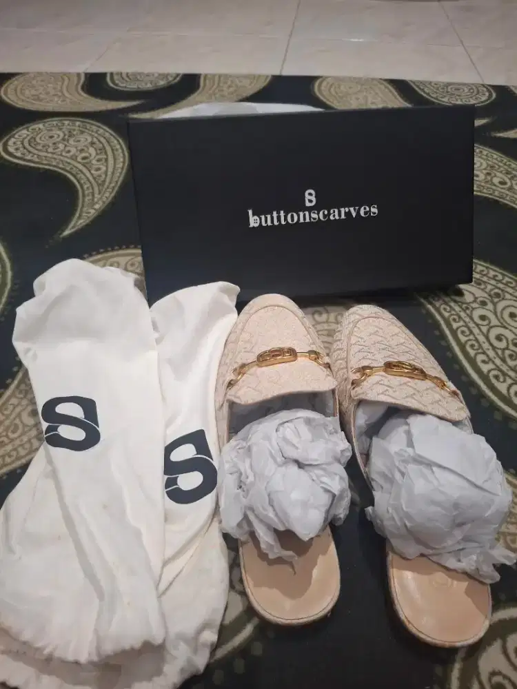 Sandal ButtonScarves , sandal bermerk, sandal wanita