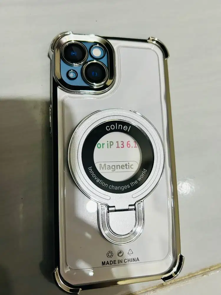 Case iphone 13, silver ,mewah