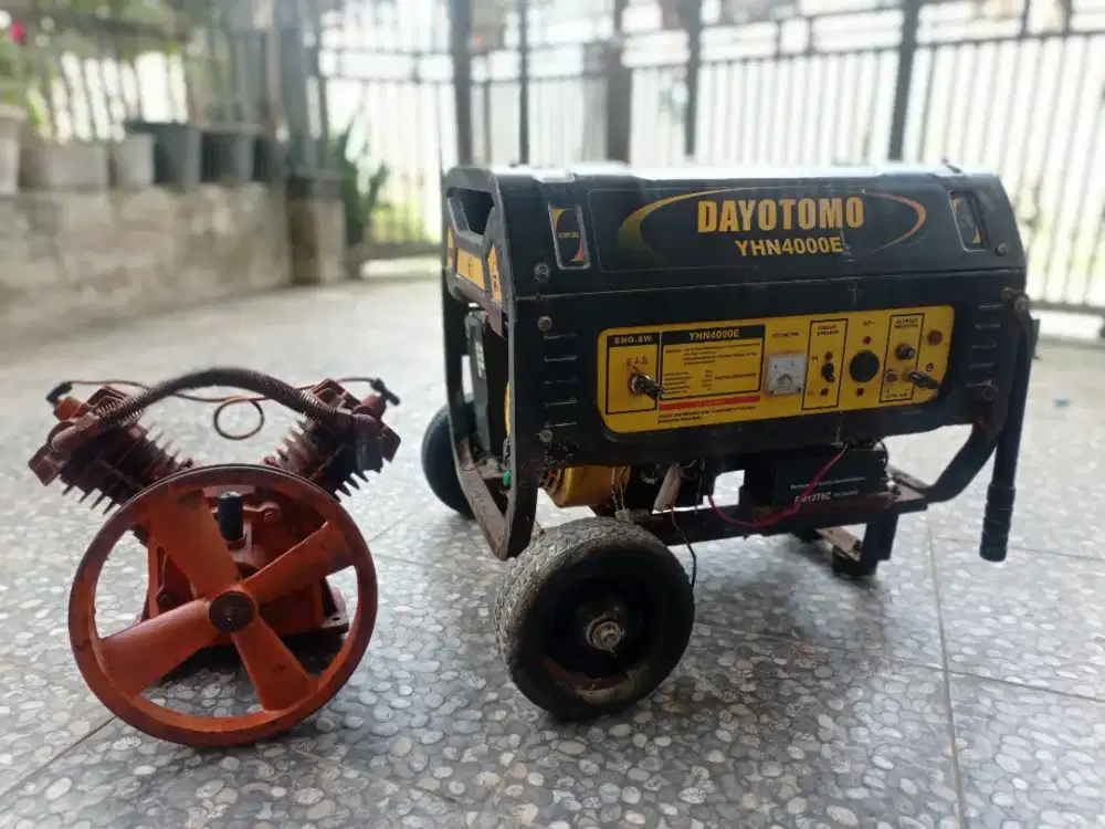 GENSET 4000W & KOMPRESOR 2PISTON