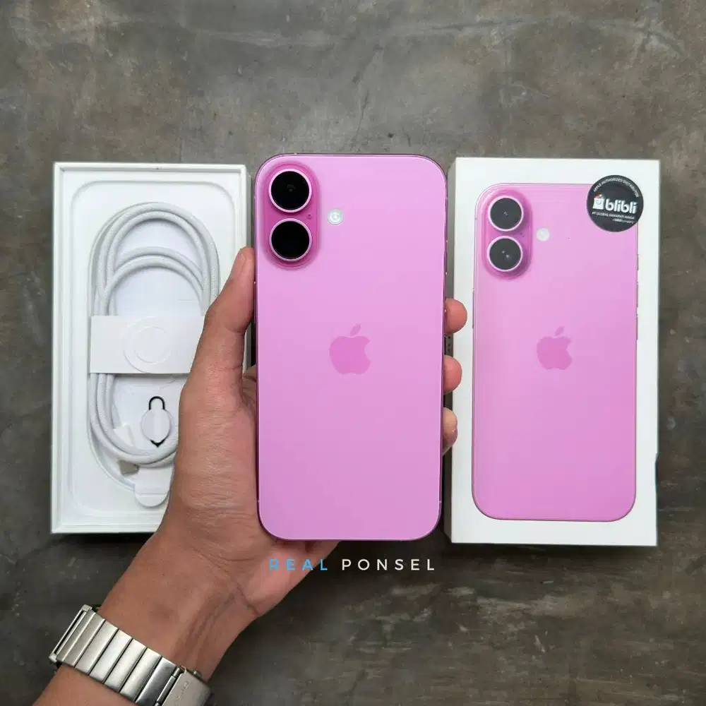 iPhone 16 128 Pink iBox GDN Garansi 2027