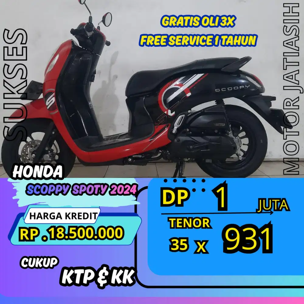 DP MURAH HONDA SCOOPY SPORTY 2024 DP 1 JUTA BISA CASH/KREDIT