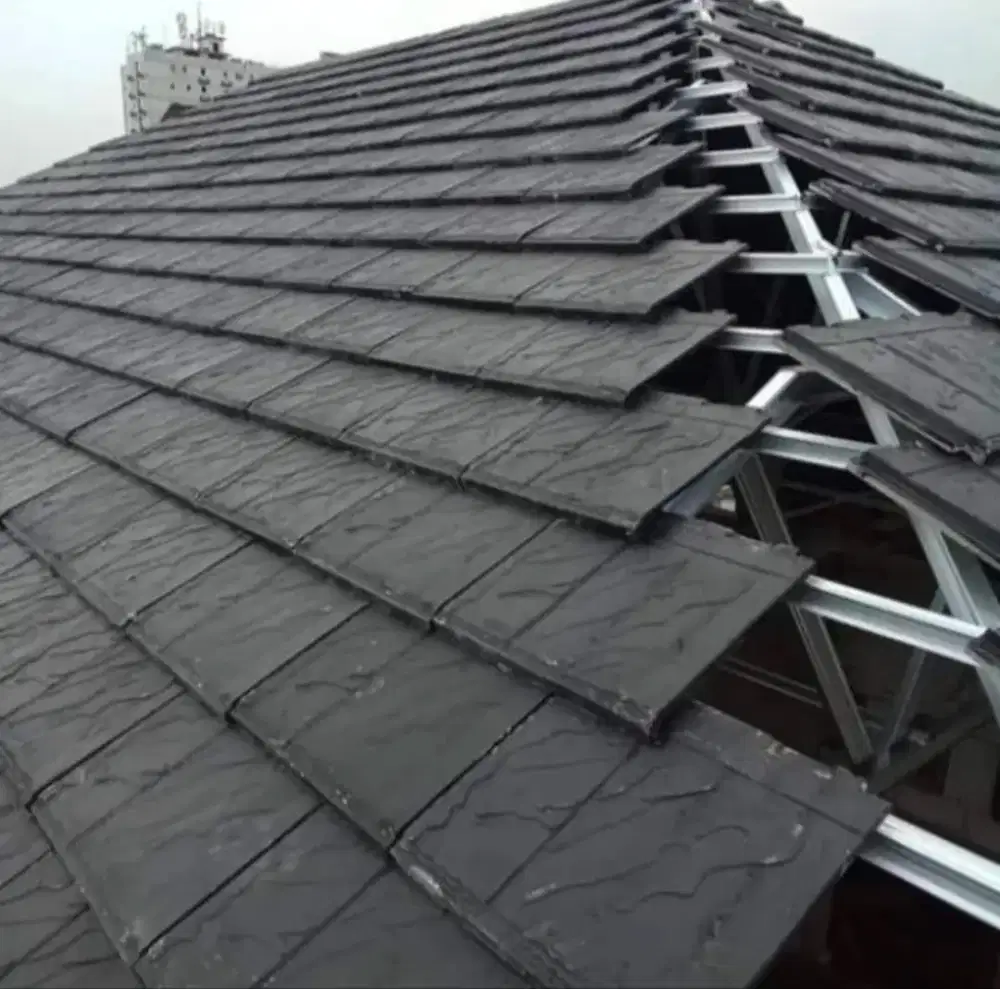 Rangka atap baja ringan genteng beton mutiara