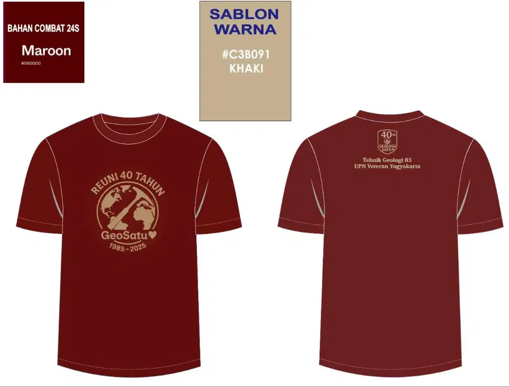 KONVEKSI KAOS OBLONG - KONVEKSI ALMAMATER - KONVEKSI JAKET- ROMPI