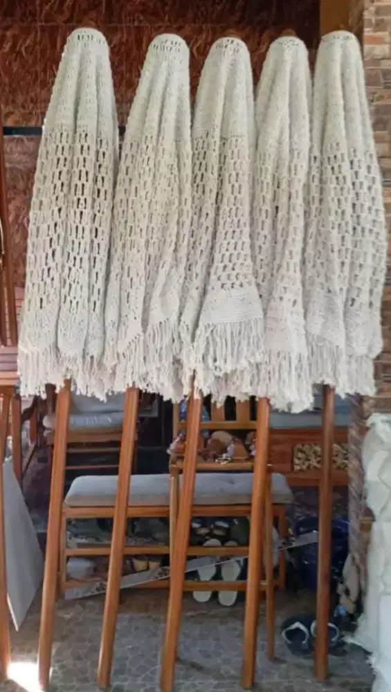 Payung jati taman outdoor