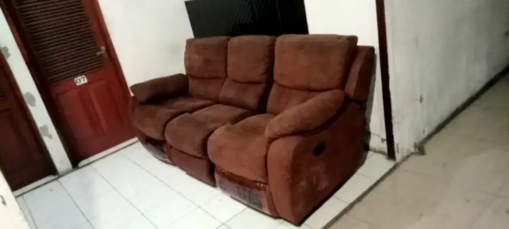 Sofa kulit leather suede