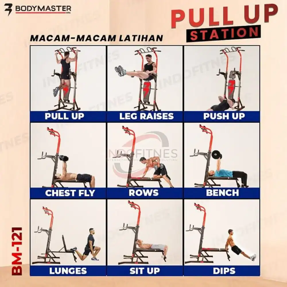 Pull Up + Bench + Dipping Bar Press Press Bodymaster