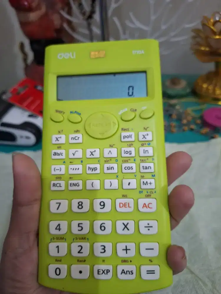 Kalkulator scientific 
Deli E1710A untuk 
Sekolah warna hijau 
Limited