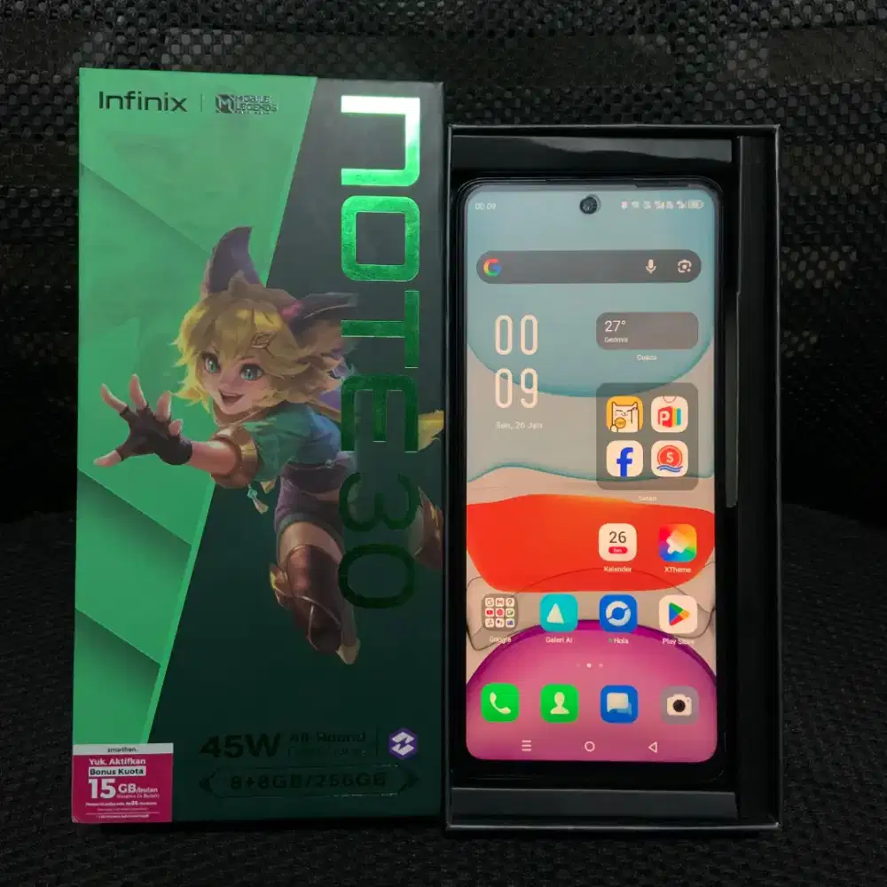 Infinix note 30 8+8/256 fullset