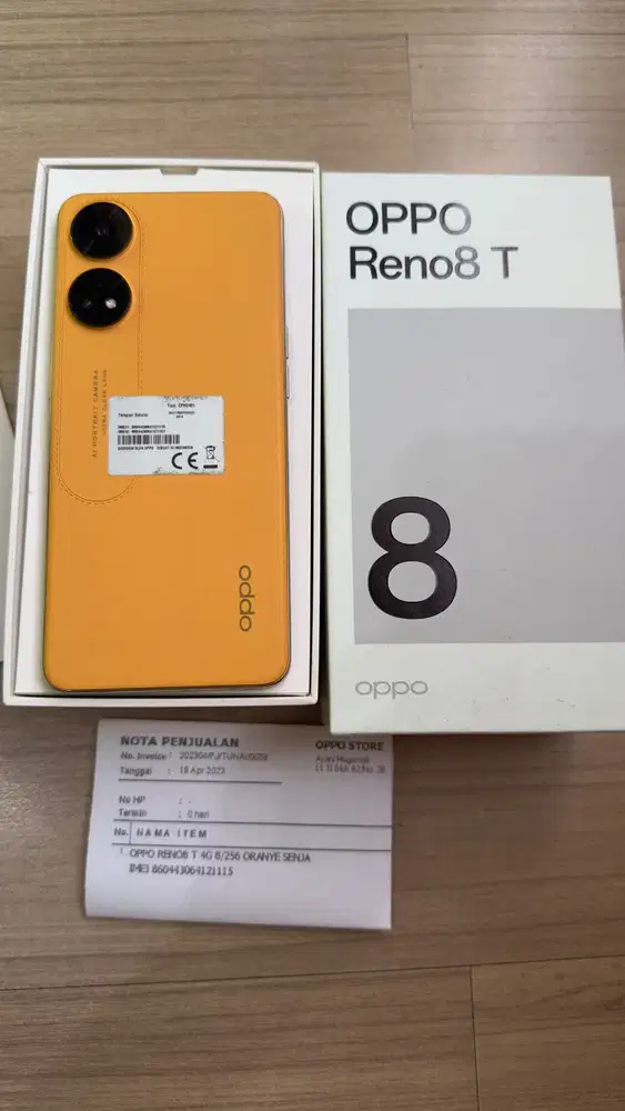 Oppo reno 8T fullset LIKE NEW