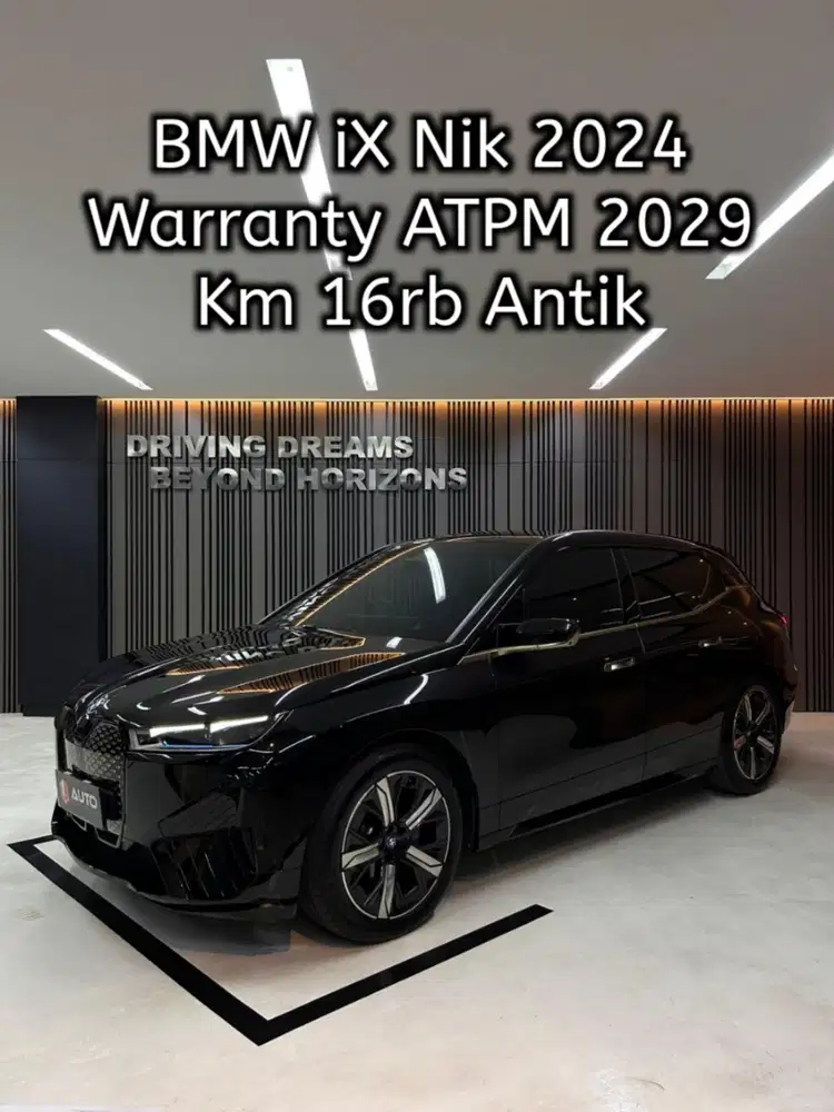 BMW iX EV xDrive40 2024 Hitam Full Electric Km16rb B168TMD mdl 2023
