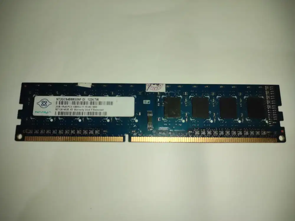 RAM PC DDR3 2GB Nanya PC3-12800U 1600MHz - Normal & Tested