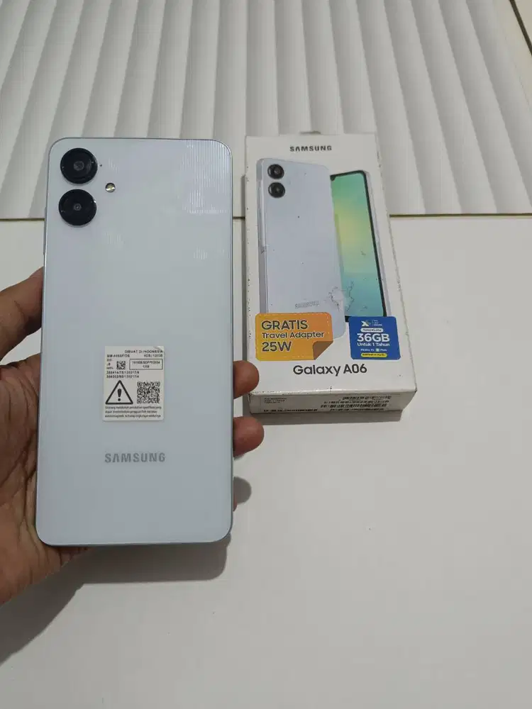Hp Samsung Galaxy A06 4/128GB Mulus Fullset Garansi Baterai Sehat Ne