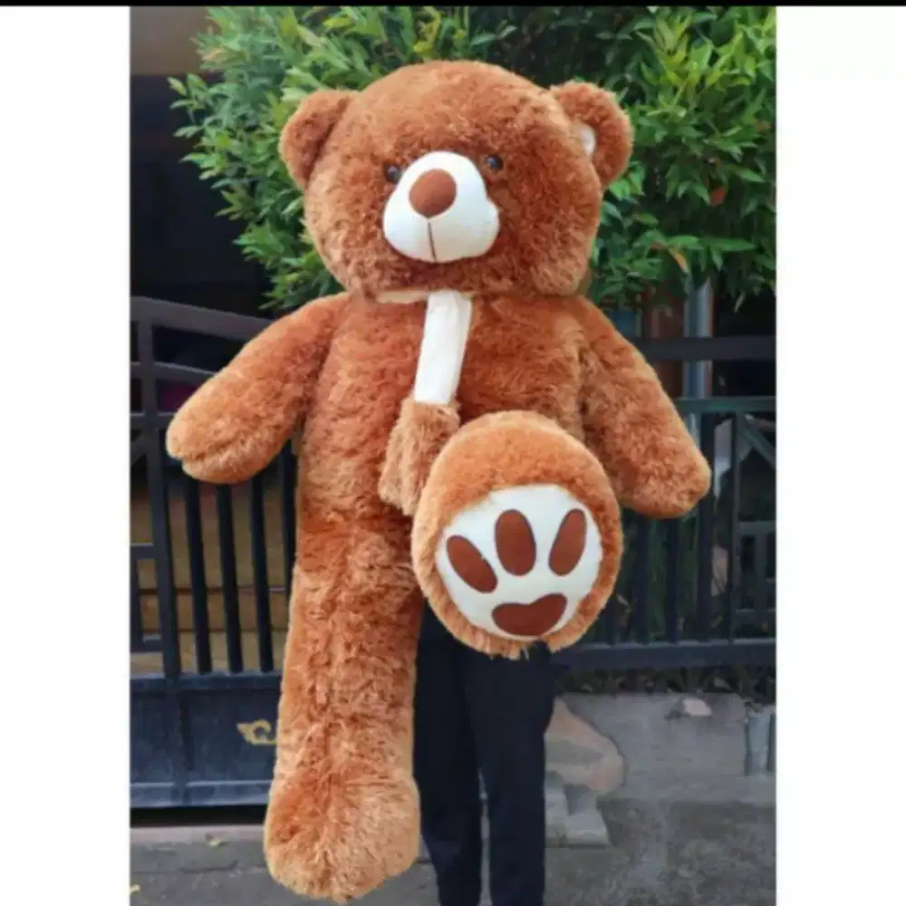Boneka Teddy bear syal ukuran jumbo 1.2meter