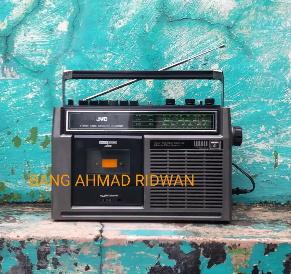 JVC tape kaset pita radio MW AM SW antik jadul kuno tua klasik
