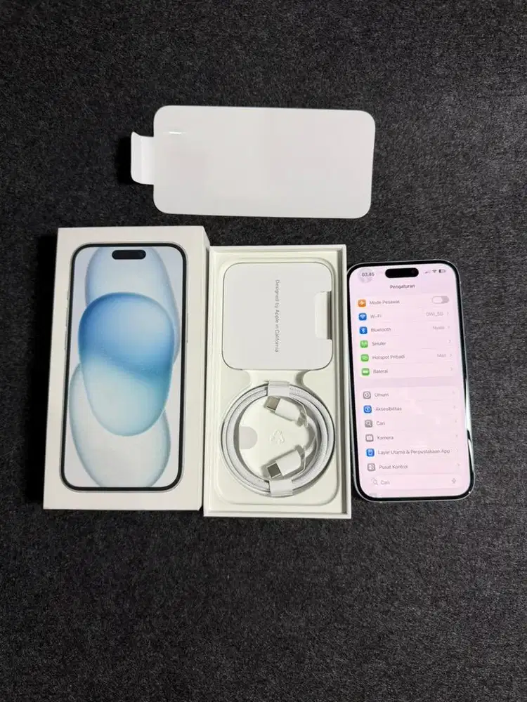 iPhone 15 iBox 256gb pemakaian belum seminggu