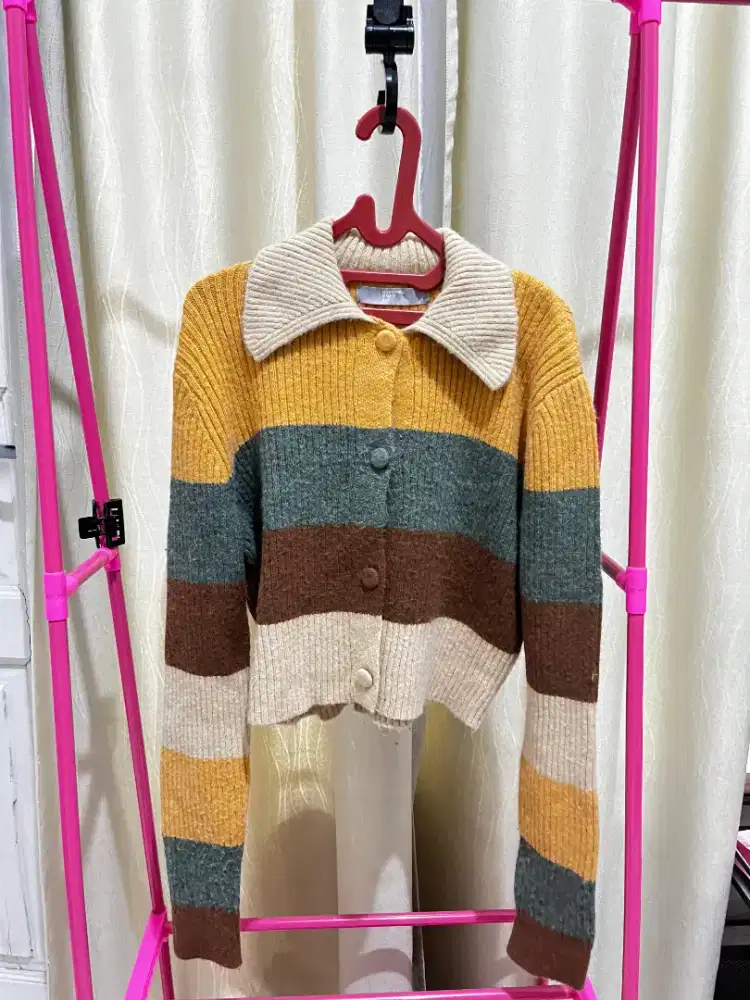 Cardigan rajut tebal