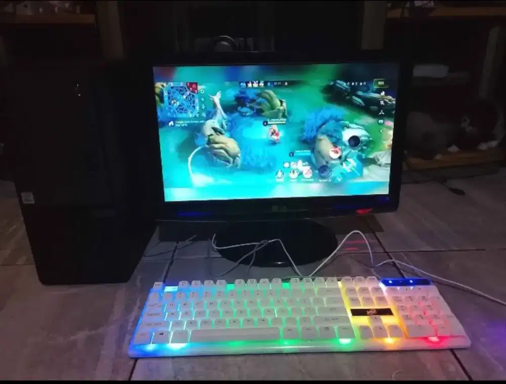 komputer i3-10100+12gb+VGA 2gb+monitor 19in edit game kantor oke
