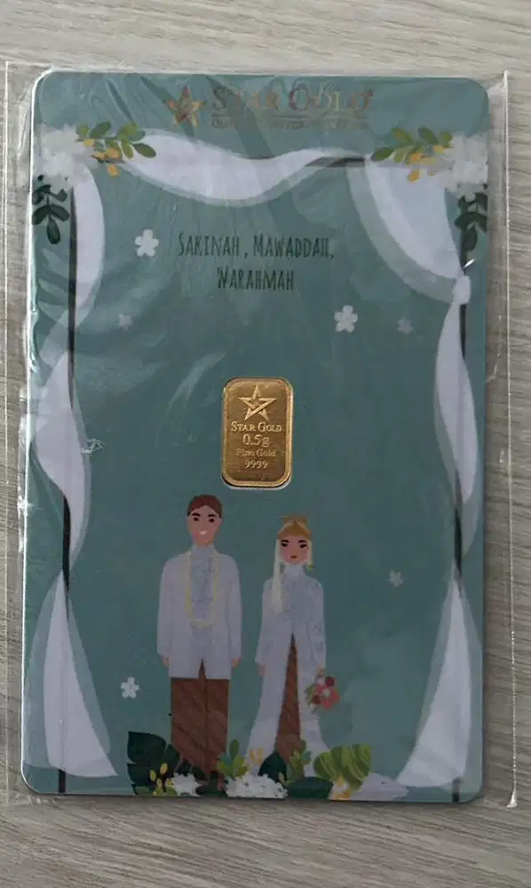 Jual Logam Mulia StarGold Spesial Edition Wedding Series 0.5 Gram
