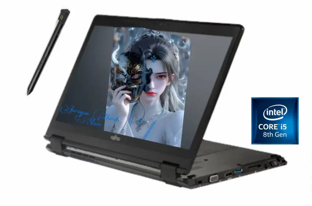 Laptop Lengkap stylush 2in1 Touch i5 Gen8u 8/128 SSD