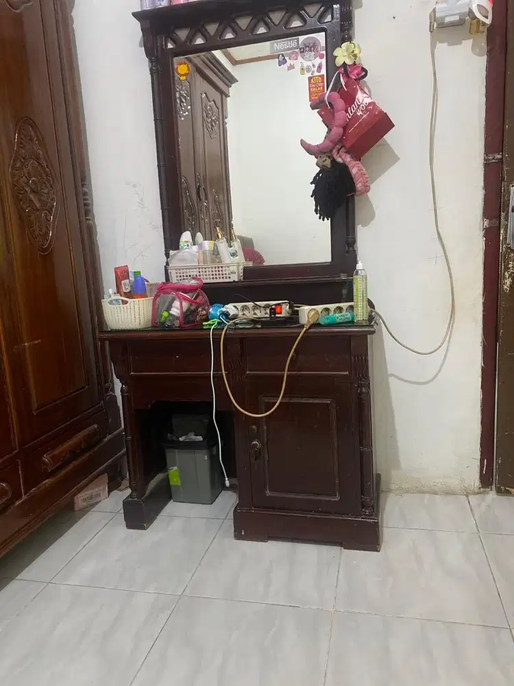 Meja rias jati second