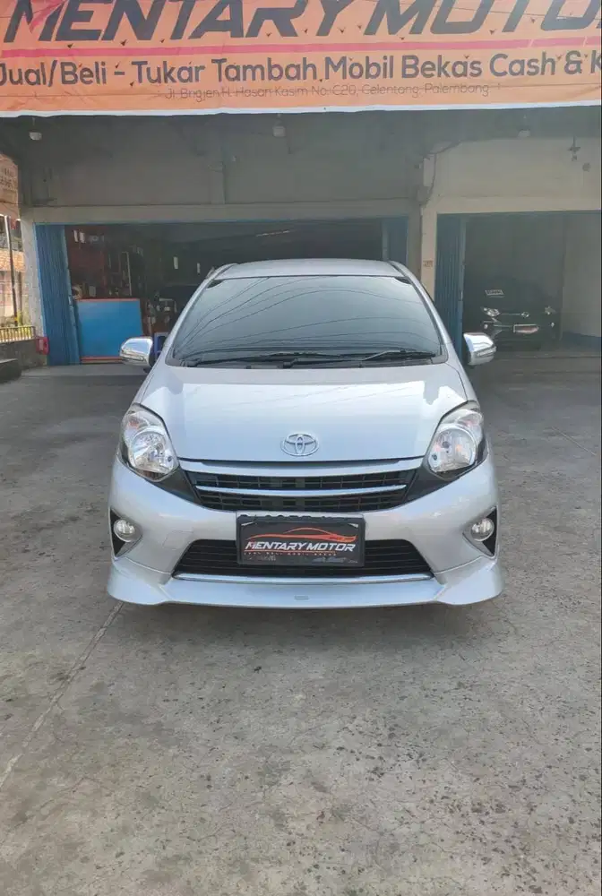 Toyota Agya S TRD 1.0 LCGC Automatic 2016 Silver Metalik Terawat Bagus