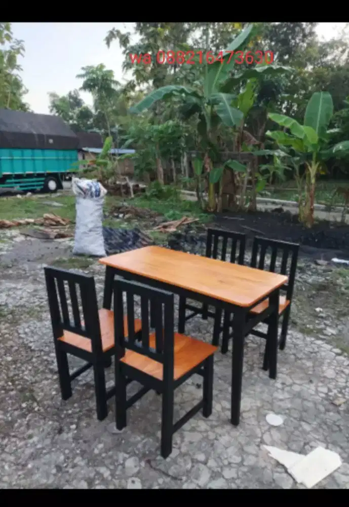 Meja kursi makan dan cafe resto