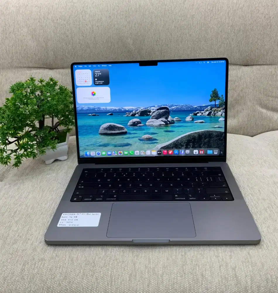 Macbook pro 2021 m1 16gb 512gb 98% mulus